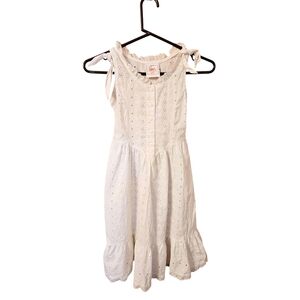 Girl's Vintage White Eyelet Dress